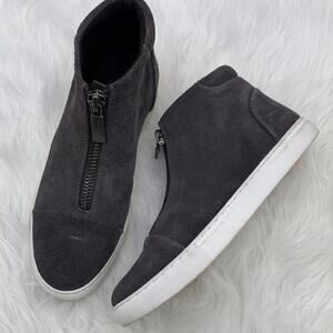 Kenneth Cole Kayla Suede Zip Sneakers Size 8